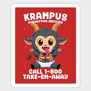 Cute Krampus: Tot Wrangler Extraordinaire Magnet